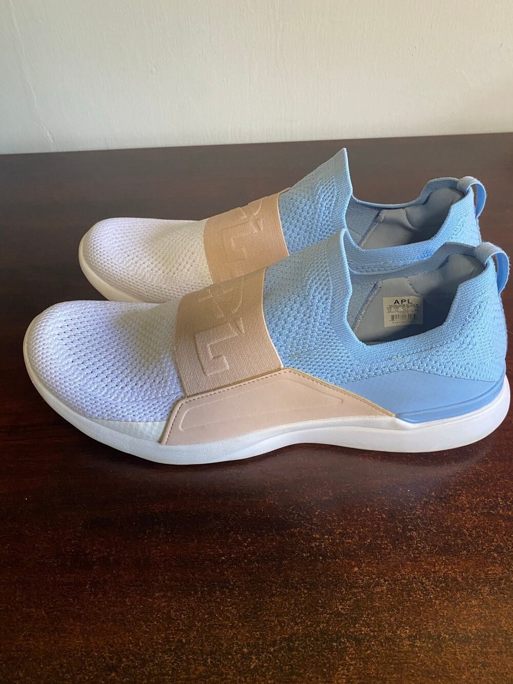 APL Men's 12 TechLoom Slip-On Sneakers Blue White Beige